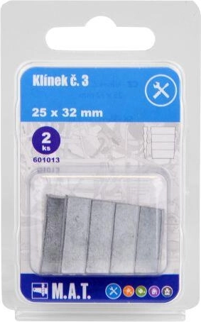 Trækile til skafte nr. 3, 25 × 32 mm (2 stk.)
