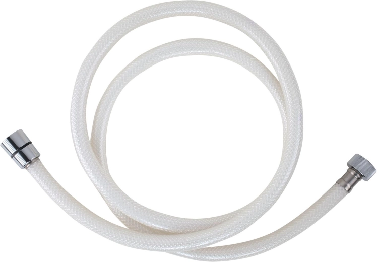 Bruserslange 150 cm PVC hvid