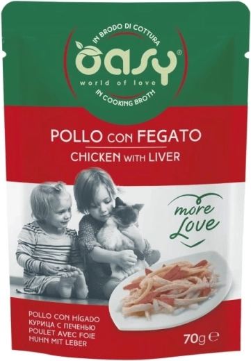 Oasy More Love kylling med lever pose 70 g