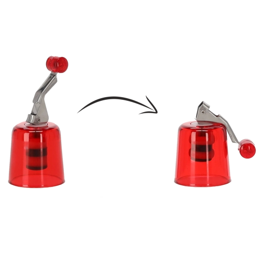 Klemmeprop med ring til flasker 0,5–1,5 l, sæt med 12 stk.