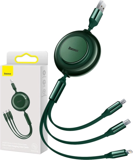 Baseus 3-i-1-kabel til Micro USB / USB-C / Lightning