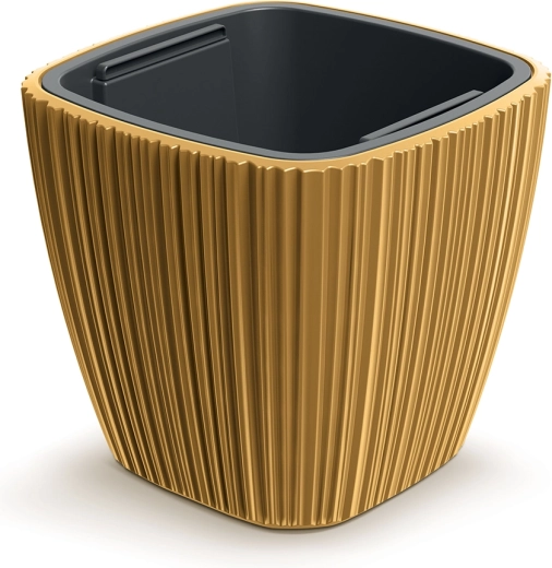 Plastikkrukke ORO 39 cm i sennepsgul farve