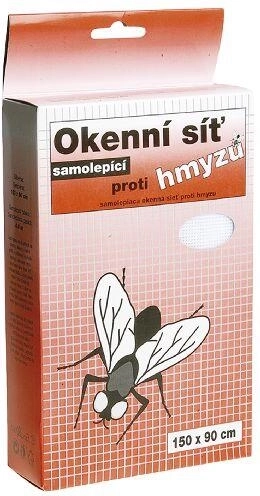 Selvklæbende insektnet til vinduer 150 × 90 cm, sort