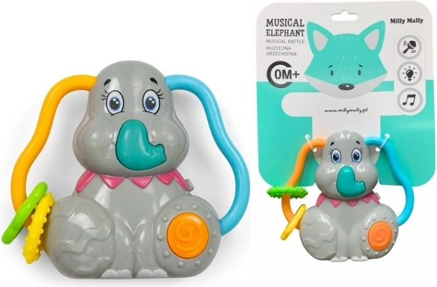 Milly Mally musikrangle med elefant