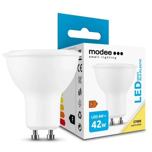 LED-pære GU10 6W 550 lm varm hvid MODEE LIGHTING