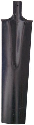 Smedet spade til smalle render uden skaft, sort