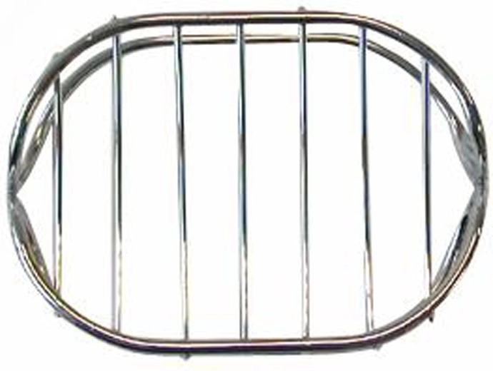 Trådet oval sæbeskål, forkromet metal 8,4 × 10,7 × 3,8 cm