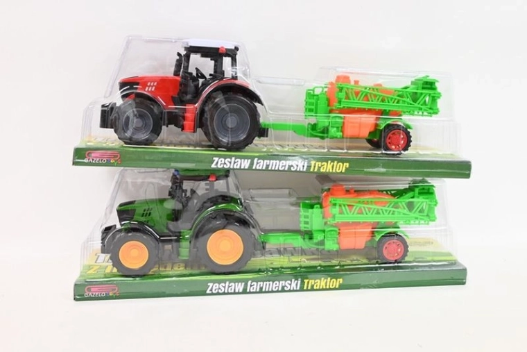 Traktor med landbrugsmaskine