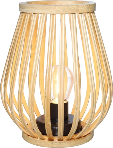 Solight bambus LED-lanterne varm hvid 20 cm - 1 stk.
