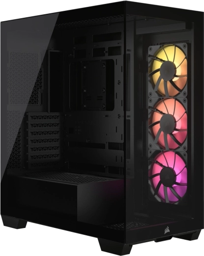 PC kabinet Mid-Tower 3500X ICUE LINK RGB TG sort
