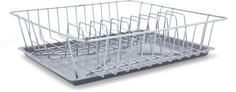 Fritstående opvaskestativ til tallerkener, krom 35 × 35 × 9 cm