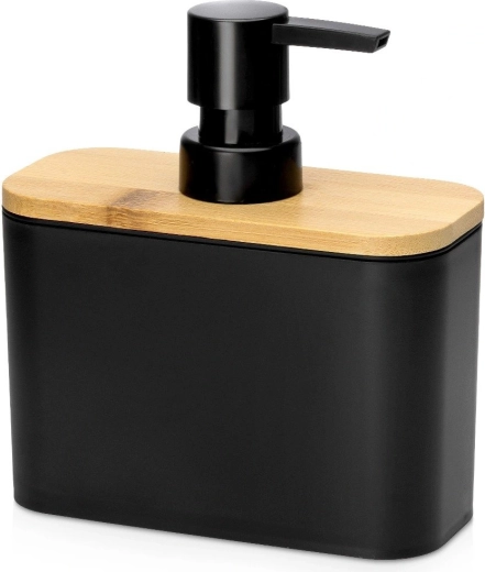 Vilde sort dispenser til flydende sæbe 500 ml - 1 stk.