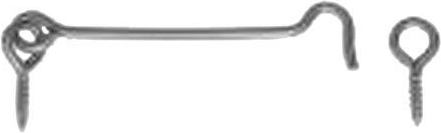 Krog med øje til indskruning 80 mm, galvaniseret