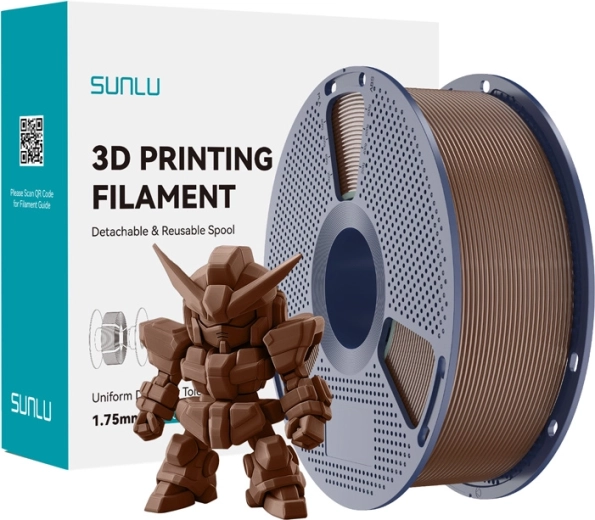 Filament Sunlu PLA+ 2.0 kaffebrun