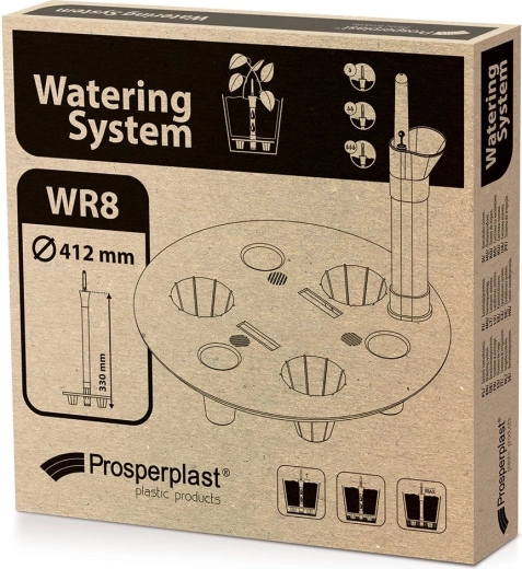 Vandingssystem Round 41,5 cm til runde urtepotter
