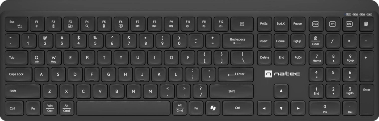 Trådløst tastatur Natec Tang US sort