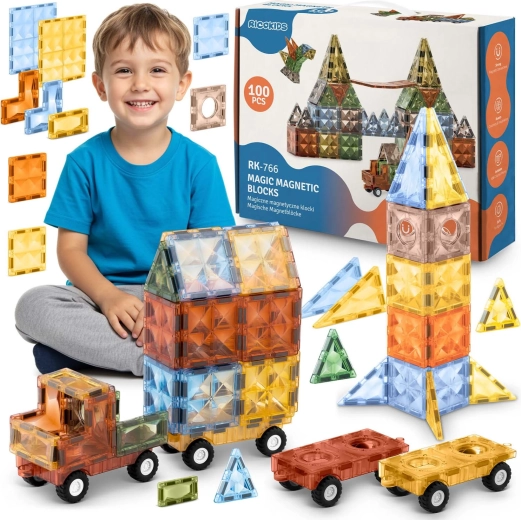Magnetisk byggesæt Ricokids XXL 100 dele