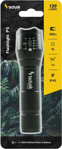 Lommelygte Technik MT-P5 med USB-opladning og CREE XPE LED