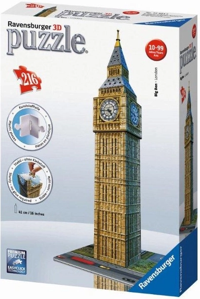 Ravensburger 3D puslespil Big Ben London 216 brikker