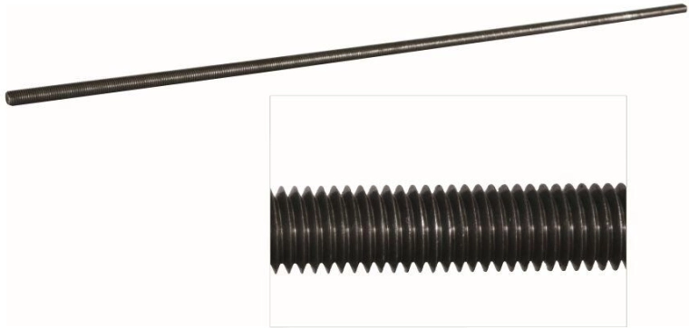 Gevindstang M3, galvaniseret, DIN 975, 1 m, styrkeklasse 4.8