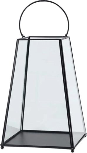 Minimalistisk konisk metal-lanterne 21 × 21 × 31,5 cm