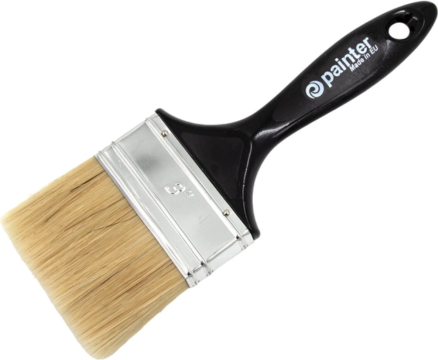 Flad malerbørste 3″ med plastikhåndtag