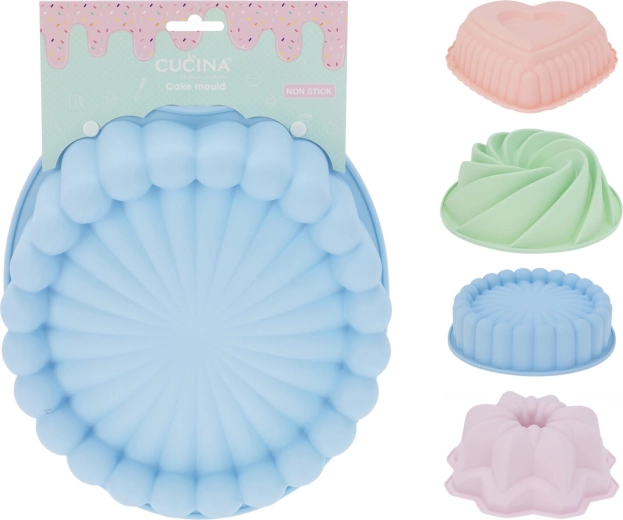 Silikoneforme til bagning – kugelhopf, hjerte, blomst og spiral