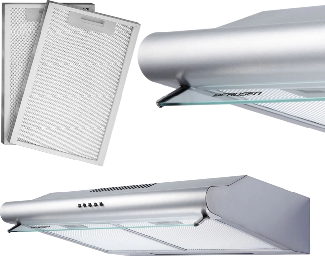 Under-skabs emhætte 50 cm inox Berdsen