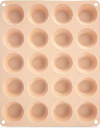 Silikoneform til mini-muffins 29 × 23,5 × 2 cm, beige