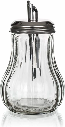 Doseringssukkerbøtte MONO 230 ml glas og rustfrit stål