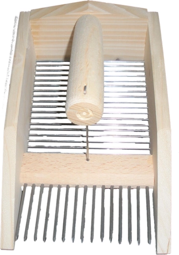 Bærplukker til blåbær af træ og rustfrit stål