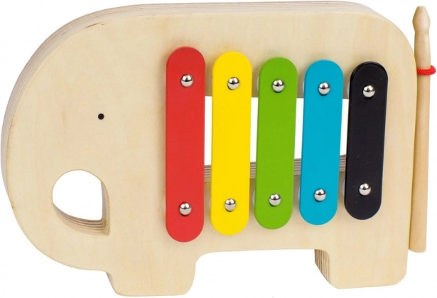 Petit Collage træxylofon elefant