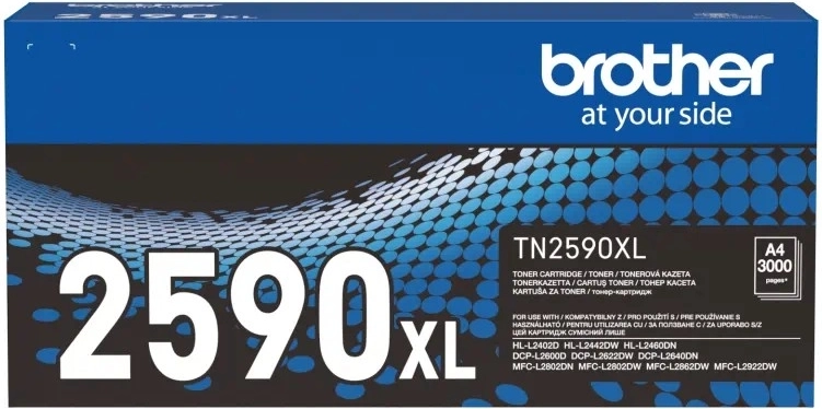 BROTHER-toner sort med høj kapacitet til serierne L24xx/26xx/28xx/29xx