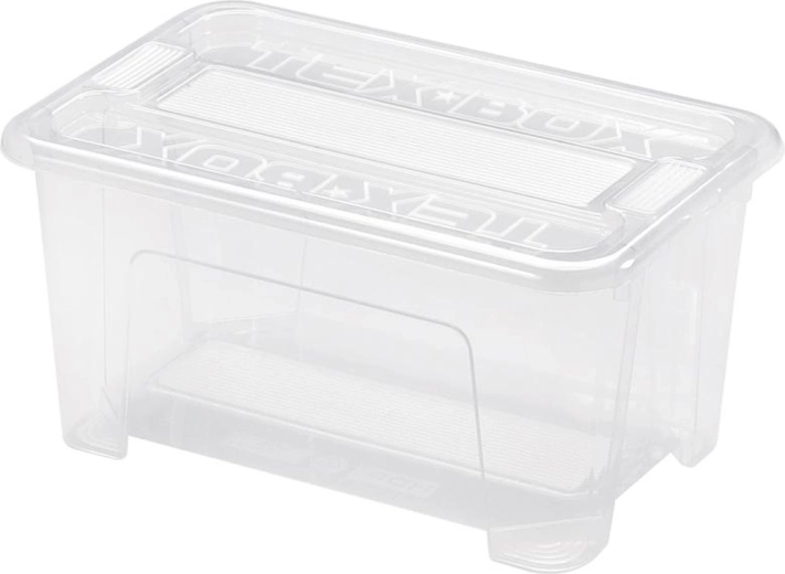 Opbevaringsboks med låg 4,5 l plast 28 × 18,5 × 14 cm