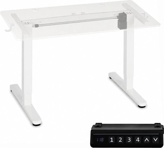 Elektrisk højdejusterbar bordramme ModernHome 72–118 cm hvid