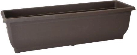 Selvvandende altankasse Aqua Gloria 60 cm brun uden underskål