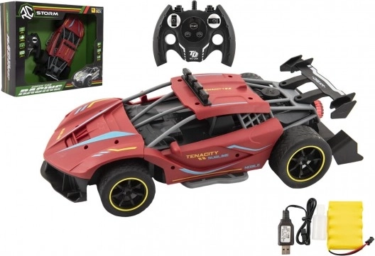 RC sportsvogn 2,4 GHz med genopladeligt batteri
