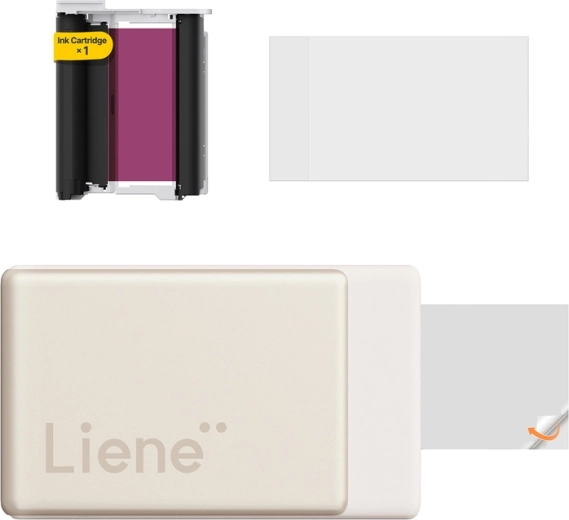 Liene Pearl N200 Pro bærbar fotoprinter 2×3" – guld