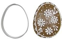 Rustfrit stål kageudstikker æg 5 cm