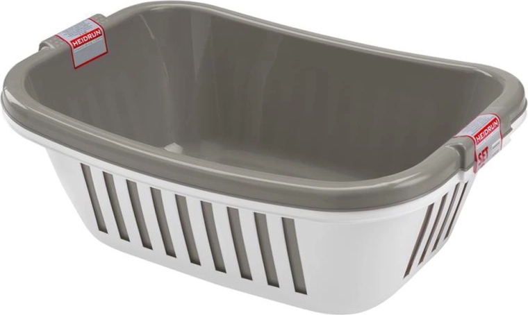Plastkurve til rent tøj HEIDRUN, sæt med 2 stk.