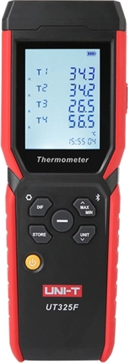 Uni-T UT325F 4-kanals termometer med termoelementer