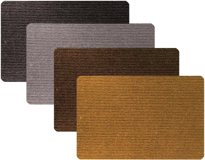 Dørmåtte af gummi og polypropylen 60 × 40 cm – farvemix