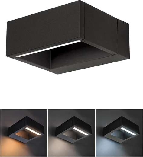 Solight LED udendørs væglampe Ragusa 7 W, 450 lm, 3 CCT