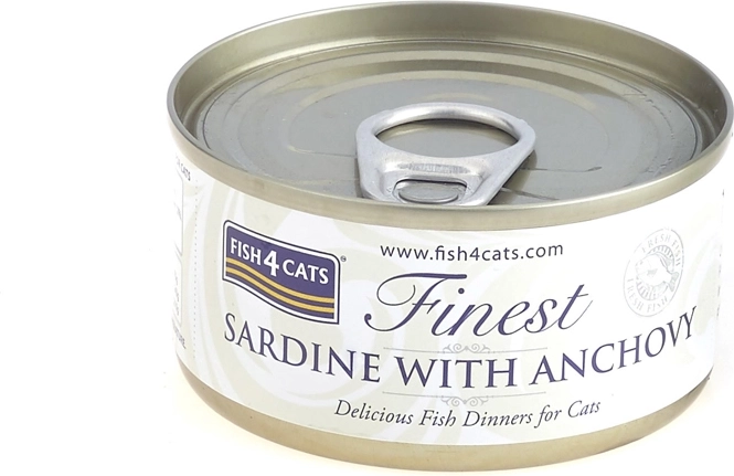 Fish4Cats dåsemad til katte sardiner med ansjoser 70 g