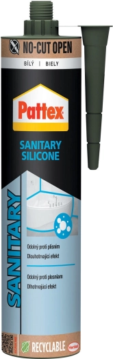 Pattex sanitær silikone 280 ml – Hvid