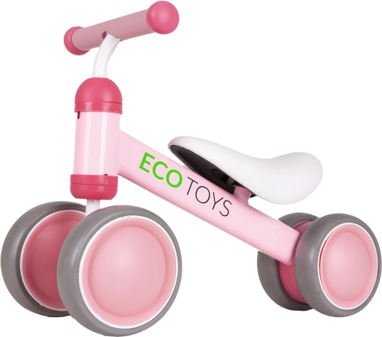 Rosa løbecykel til børn ECO TOYS