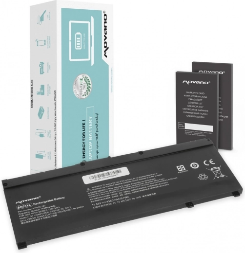 Movano-batteri til HP Omen 15-DC og HP Gaming 15/17, 4380 mAh (51 Wh)