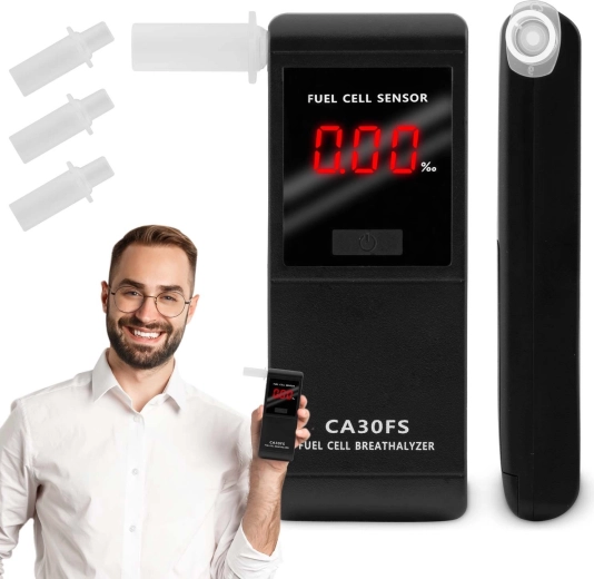 Alkometer CA30FS med elektrokemisk sensor og mundstykker