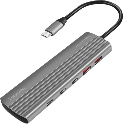 USB-C hub med USB3.2 Gen2, 2x USB-A, 2x USB-C, PD, 100W