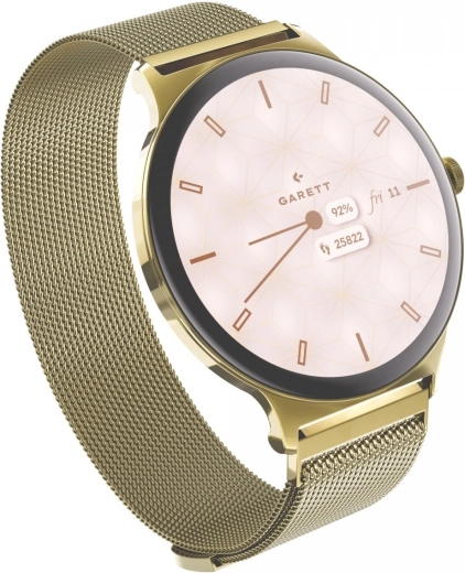 Smarte ure Garett Verona 2 guld med mesh-rem